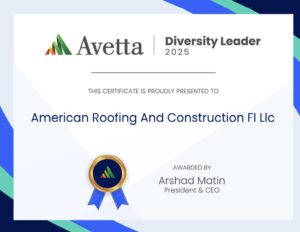American Roofing and Construction wins Avetta Customer Award